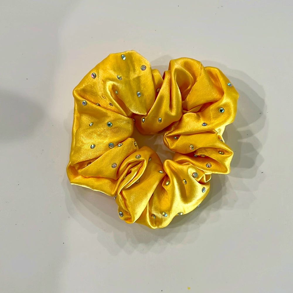 bedazzled cheer competition scrunchie